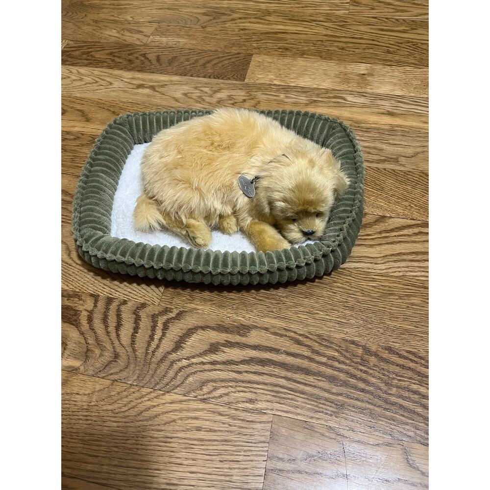 Perfect Petzzz Pug Dog Sleeping Breathing Plush Puppy With Pet Bed
